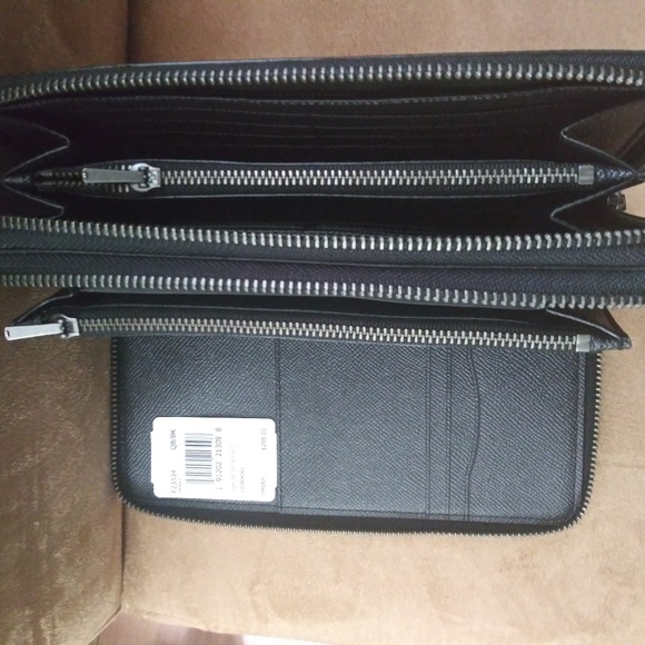 double zip travel wallet